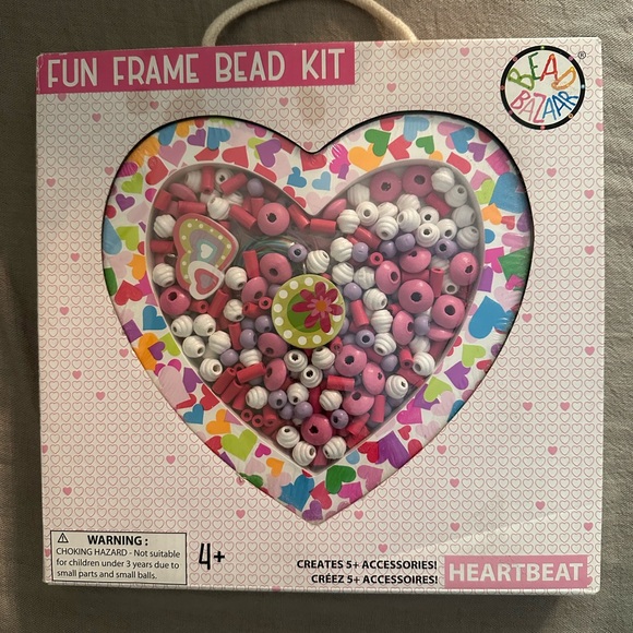 Fun Heart Frame and Bead Kit - Picture 1 of 7